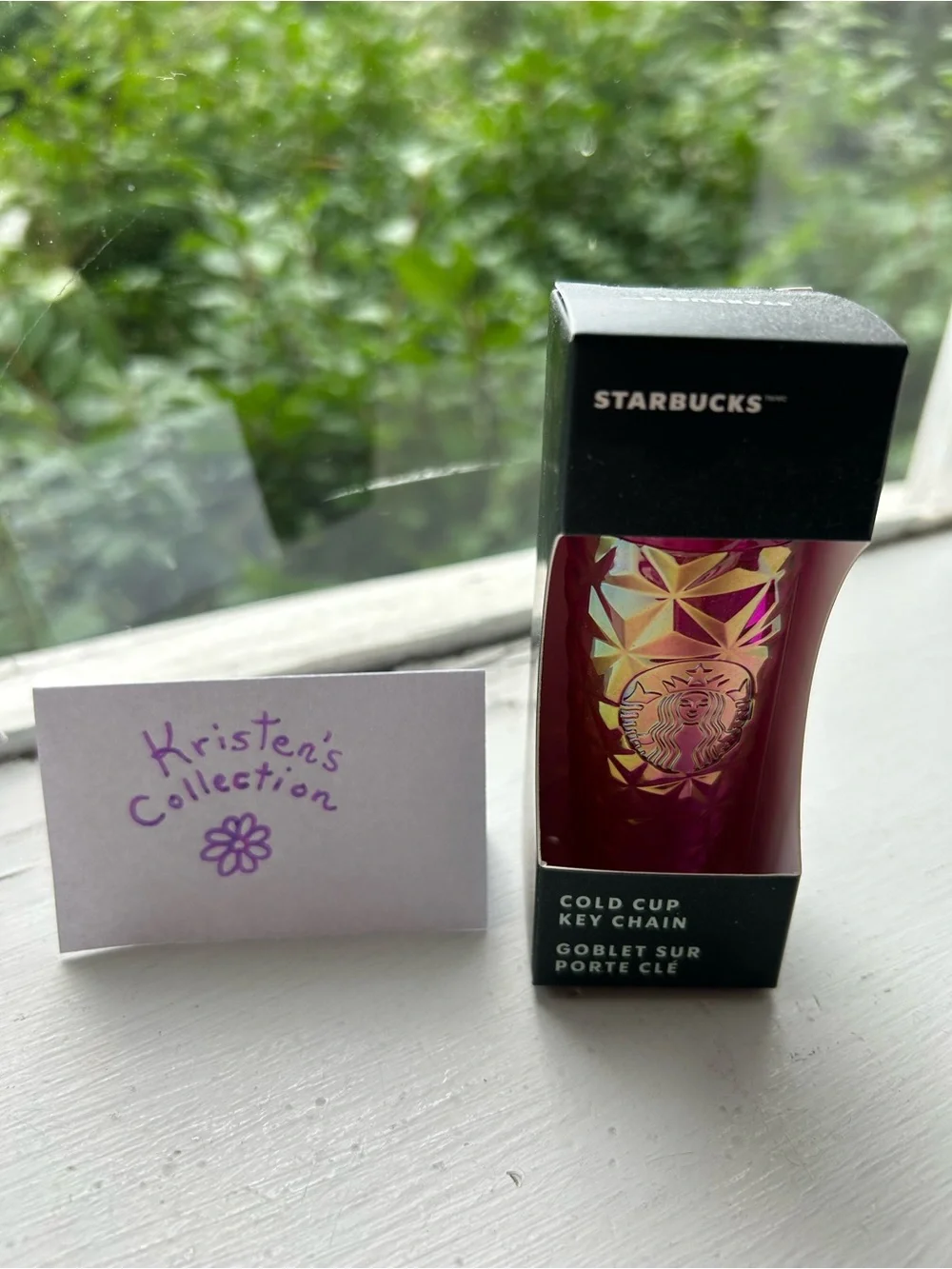 STARBUCKS Magenta Fire ❤️🩷🔥 Cold Cup Keychain